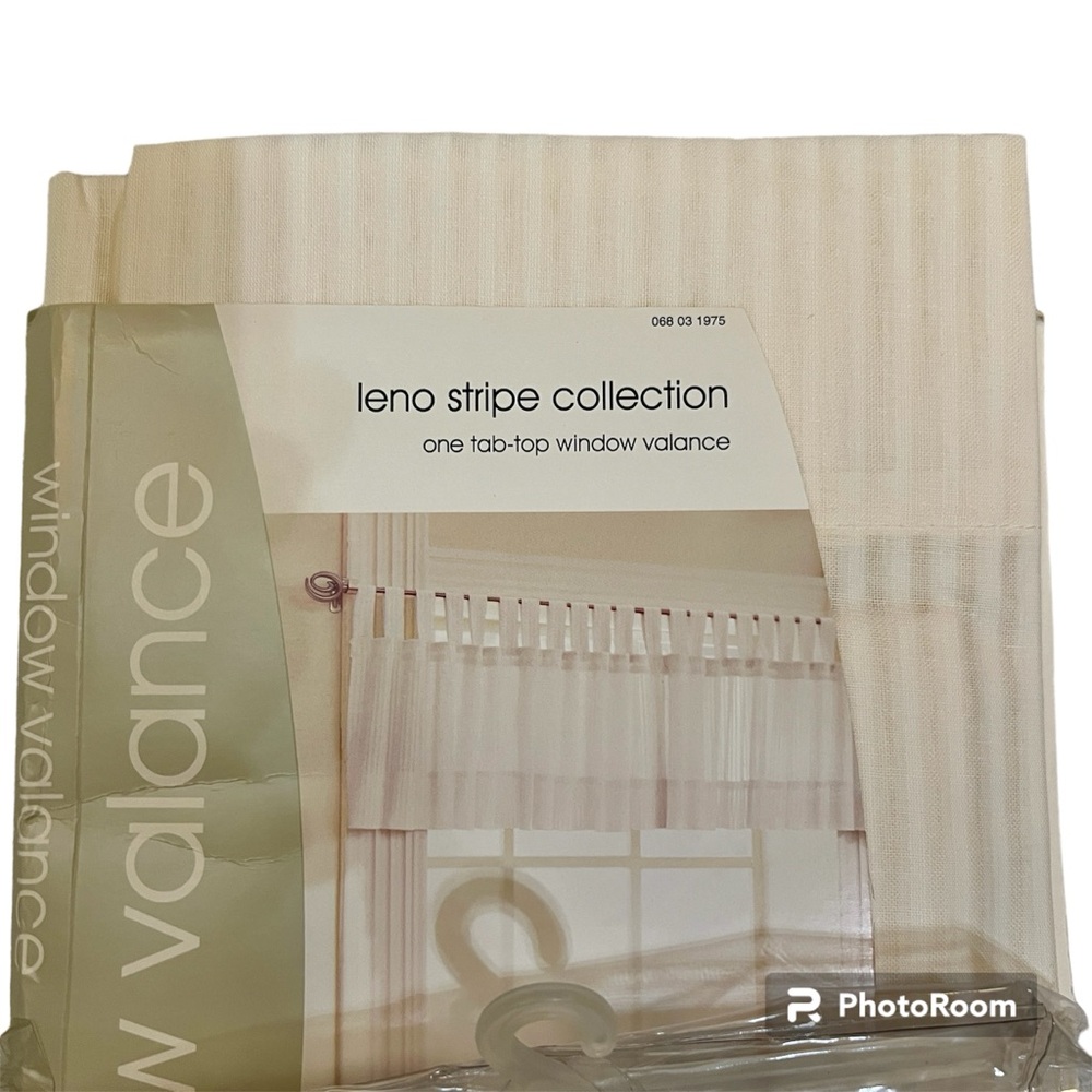 5/$20 Striped Valance Curtains 1 panel